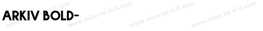 arkiv bold字体转换